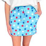Summer New Arrival Skirt With Pockets Casual And Versatile Featuring A Star Print