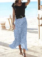 Mid-length Womens Skirt With An Elastic Waist