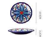 Underglaze Ceramic Tableware Bohemian Household Dishes