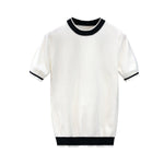Mens Trendy Short-sleeve Or Half-sleeve Base Sweater
