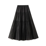 Gentle-style High-waisted Womens Long Skirt