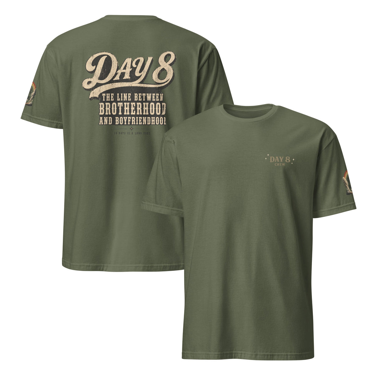Men's Short-Sleeve Shirt With Patterned Print