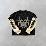 Niche, Versatile Faux Two-piece Loose-fitting Long-sleeve T-shirt