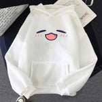 Womens Solid-color Long-sleeve Hooded Sweatshirt