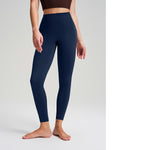 New Bare-Sense Hip-Lifting Yoga Pants For Women, Peach Butt Design With Pockets, High-Stretch Tight Fit, Seamless Quick-Dry Running & Yoga Leggings