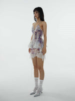 Jungle Print Fairy Kaze Jun Wants Sequined Overskirt