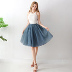 European And American High-waisted Mesh Skirt