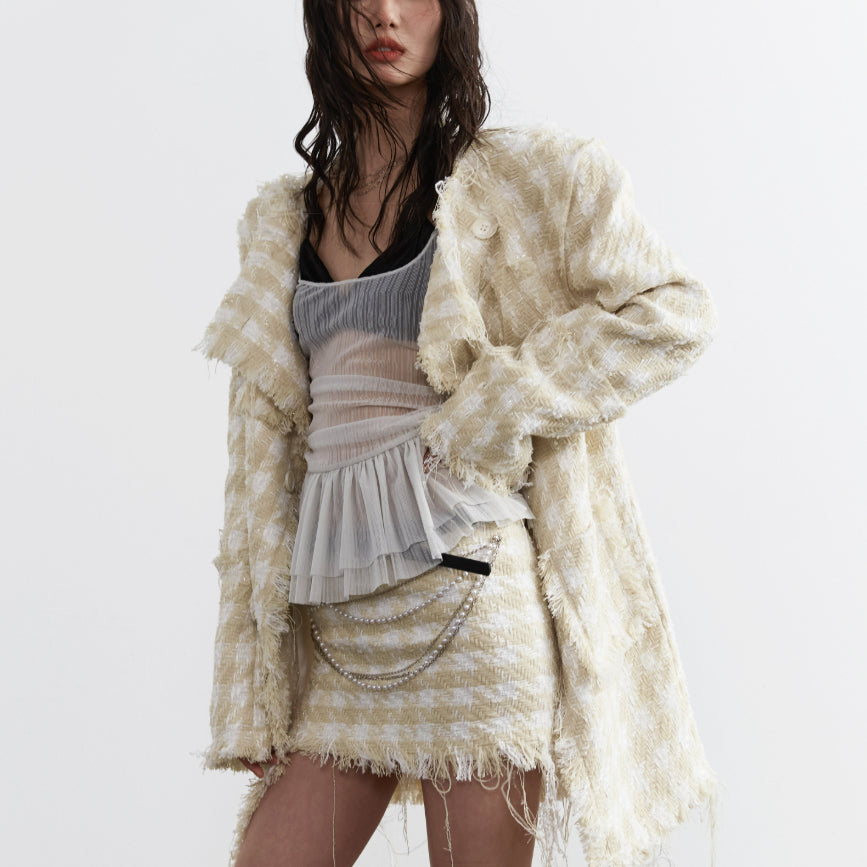 Fairy-style Chanel-inspired Ultra-short Chain-strap Skirt