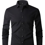 Men's Pigment Business Casual Long Sleeve Shirt