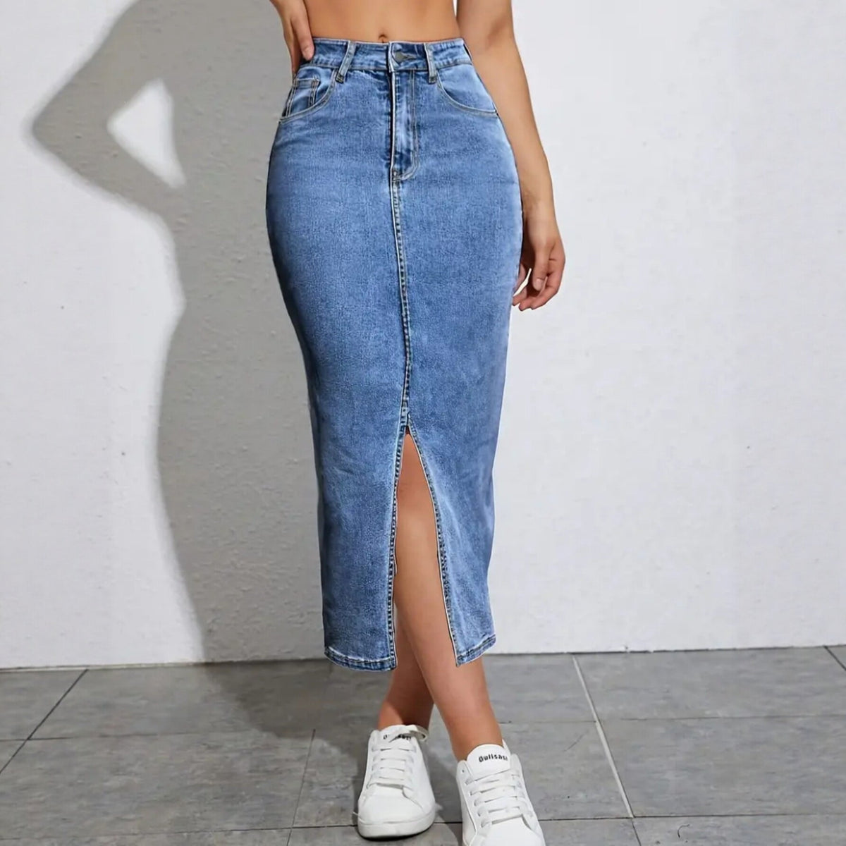 Womens Mid-length Bodycon Dress Stretchy And Figure-hugging Stylish And Trendy
