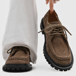 Retro Thick-soled Lace-up Casual Shoes