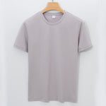 Mens Double-Sided Liquid-Ammonia Mercerized Cotton T-Shirt