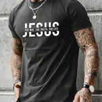 Mens Casual Stylish Printed Short-sleeve Top