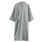 Spring And Autumn Mens Long Kimono-style Nightgown