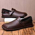 Large-size Soft-soled Soft-leather Fashionable Mens Leather Shoes