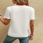 Printed Crew-Neck Plus-Size Short-Sleeve T-Shirt Top