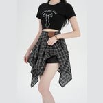 Irregular Short Skirt Fashionable And Versatile A-line Midi Skirt