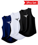 Mens Quick-Drying Sleeveless Basketball Top With American-Style Print