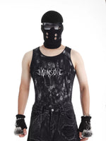 Post-apocalyptic Punk Tie-dye Matte-painted Vest