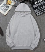 Loose-fitting Versatile Drawstring Casual Hooded Sweatshirt For Fall And Winter