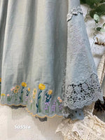 Japanese-style  Forest-inspired Fresh And Vintage Elastic-waist Design
