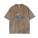 High-end Vintage Snow-washed Mens Top