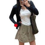 Stylish High-waisted Slimming Sports Skirt