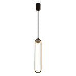 Nordic Minimalist Oval Bedside Chandelier