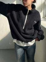 Womens Casual Sweatshirt With Drawstring And Letter