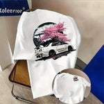 Mens Racing-Print T-Shirt Lightweight And Breathable