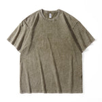 Heavy Cotton Washing To Make Old Short Sleeves