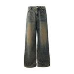 Washed Vintage Denim Jeans Men's Spring American Style
