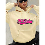 Baby Letter-print Crew-neck Long-sleeve Casual Sweatshirt