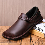 Large-size Soft-soled Soft-leather Fashionable Mens Leather Shoes