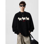 Casual Crew-neck Knit Sweater Loose-fitting And Versatile