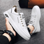 Mens Sports Sneakers Trendy White Shoes For Spring And Autumn