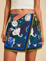 Fashionable Minimalist Casual Printed High-waisted Shorts