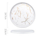 Nordic Style Marble Plate Household Ceramic Dish