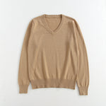 School-supplied Dark Gray Long-sleeve Knit Top