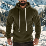 Mens Fleece Long-Sleeve Pullover Hoodie