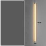 Simple Modern Minimalist Long Strip Living Room Grille Wall Lamp