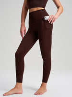 New Bare-Sense Hip-Lifting Yoga Pants For Women, Peach Butt Design With Pockets, High-Stretch Tight Fit, Seamless Quick-Dry Running & Yoga Leggings