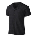 Mens New Short-sleeved Knitted Sweater