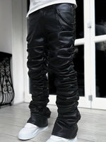 Slim-fit Elastic Straight-leg Pants