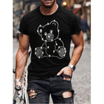 Mens Casual Summer T-Shirt With 3D Print