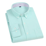 Mens Casual Long-sleeve All-cotton Shirt Jacket
