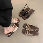 Seaside Travel Soft Flat Roman Sandals
