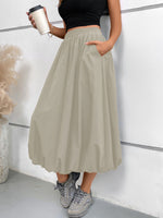 Womens Loose Bloom-Shape Skirt