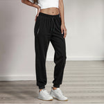 Women's Casual Solid-Colored Ice Silk Sports Trousers