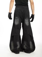 Mens Straight-leg Relaxed-fit Floor-length Jeans